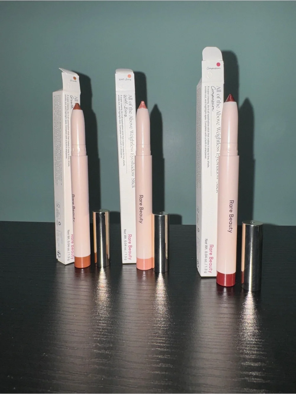 Rare Beauty 3 eyeshadow sticks well-being, growth, and compassion, bundle!!